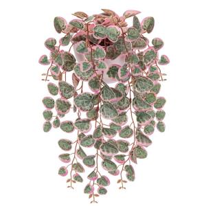 als echt, hangende , 43 cm, decoratieve planten in pot, hangende eucalyptus, plastic planten met hartblad voor slaapkamer, woonkamer, kantoor, deco #2