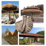 Simulation Thatch Tile Plastic Natural Wild Fake Straw Artificial Fake Thatch Straw Dekoration Bauernhaus Traufe Stroh Pe Flame Retardant Plastic (Farbe: Farbe 1,Größe: 0,5 x 2 m