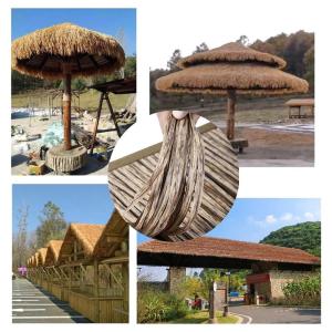 Simulation Thatch Tile Plastic Natural Wild Fake Straw Artificial Fake Thatch Straw Dekoration Bauernhaus Traufe Stroh Pe Flame Retardant Plastic (Farbe: Farbe 1,Größe: 0,5 x 2 m