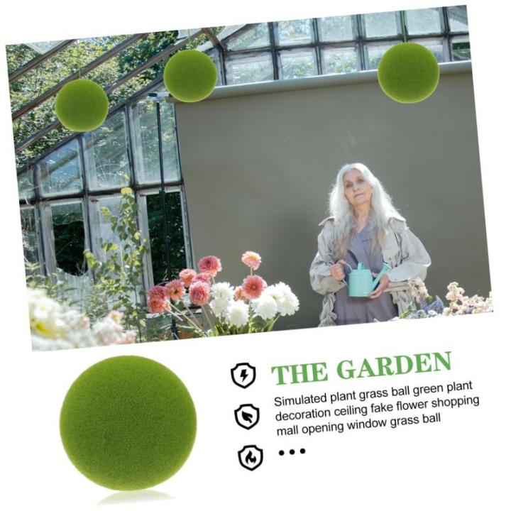 Simulierter Moosball kunstpflanze kunstplflanze Garden Decoration Room Decor for Moosball für Party Kunstmoos Kugel Dekor DIY blumenkunst versorgung Simulation Moosball Schaum