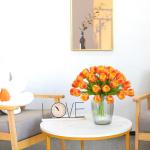 Kunstmatige tulpen (oranje, 15 stuks)