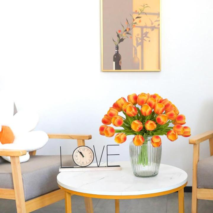 Kunstmatige tulpen (oranje, 15 stuks)