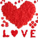 1200 stück Künstliche Rosenblätter, Romantische Rosenblätter Deko, Künstliche Rosenblüten Getrocknet für Hochzeit, Valentinstag, Jahrestag, Tischdekoration, Geburtstag, roma
