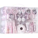 80-pack geassorteerde onbreekbare kerstbalversieringen set decoratieve Hangers met herbruikbaar handgeschenkpakket voor kerstboom