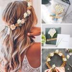 144 stuks Calla lelies 2,3 cm klein met 90 stickers melkwit decoratieve bloemen met metaaldraad nep bloemen party bruiloft DIY scrapbook kaarten decoratie