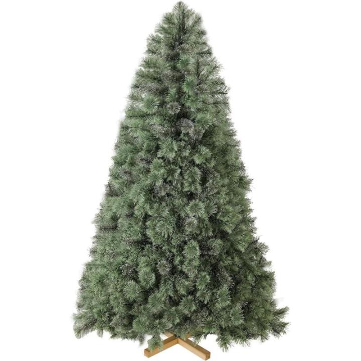 Nordmann Premium kunstkerstboom, 180 cm, natuurgetrouwe voorbehandelde dennennaalden, dichte takken, dennenboom met handgemaakte houten standaard, 510 takken