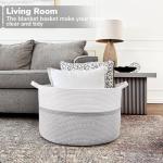 Wasmand, opbergmand, wasmand voor kinderen, opbergmand kinderkamer, mand, opbergmand, grote kerstboommand, mand voor deken, babyspeelgoed, 55 x 35 cm