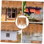 5st Simuliertes Stroh Synthetisches Reetdach Simulation Strohverzierung Simulation Grasdach Lebensechtes Stroh Gefälschte Strohabdeckung Gartenhütte Grasdach Garten Strohdach Spo