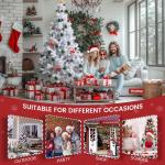 Weihnachtsbaum Künstlich，Tannenbaum Künstlich PVC mit Metallständer，Premium Nordmanntanne,Schwer Entflammbarer Christbaum für Weihnachten-Dekoration,Mehrweg,Weiß Tannenbau