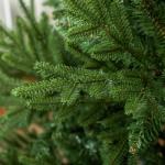 Kunstkerstboom, 180 cm kerstboom met 2380 takken, inklapbare metalen standaard, voor kerstdecoratie, groen