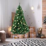 Kunstkerstboom - 180 cm kerstboom met metalen standaard, hoogwaardige en duurzame kerstboom van pvc voor thuis, kantoor, winkels en hotels (groen, 180 cm)