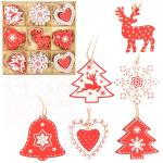 27-delige Kerstboom Decoratie Houten et - Kerstboom Decoraties voor het versieren van de kerstboom - Kerstboom Decoraties (X Mas 2)