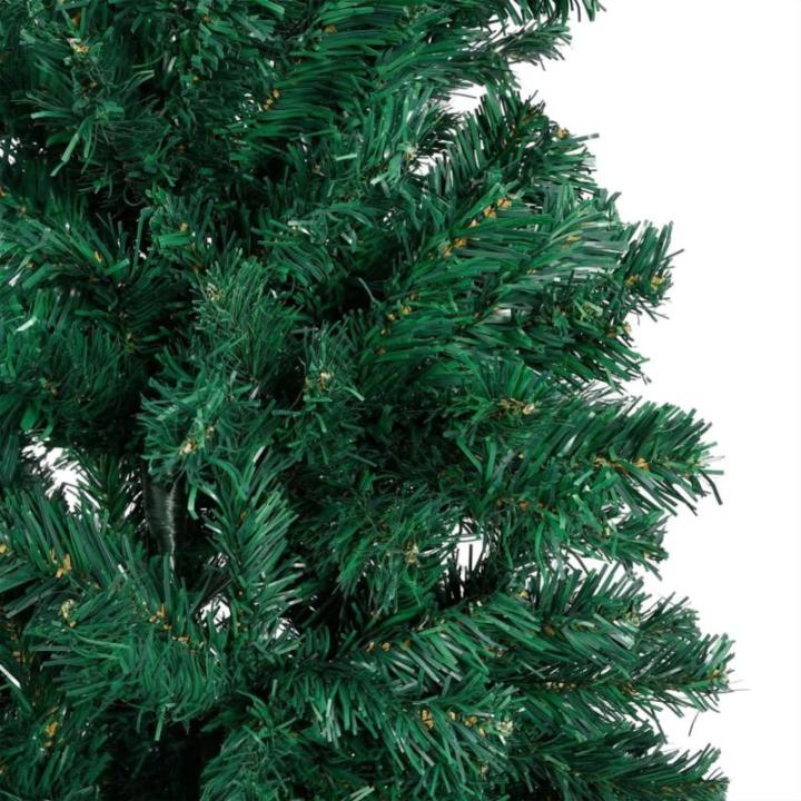 Kunstkerstboom met verlichting en ballen, dennenboom, kerstboom, decoratieve boom, kunstboom, kerstdecoratie, kerstdecoratie, kerstsfeer, kerstdecoraties, groen, 150 cm