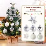 Mini kerstboom kleine kerstboom met verlichting LED tafel kerstboom klein kunstmatig versierd voor Kerstmis decoratie 60 cm