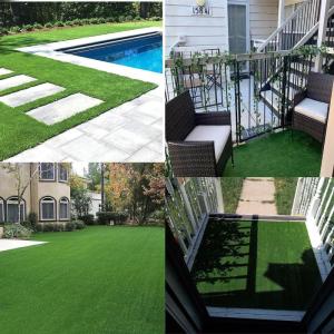 Premium-Kunstrasenrolle, realistischer Kunstrasen für Garten, Rasen, lichtecht, synthetische Grasmatte für Landschaftsterrassen, 2 x 4 m