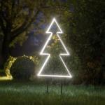 LED-Baum 240 LEDs, 65,5 cm hoch, mit Bodenstecker, Tannenbaum Outdoor M