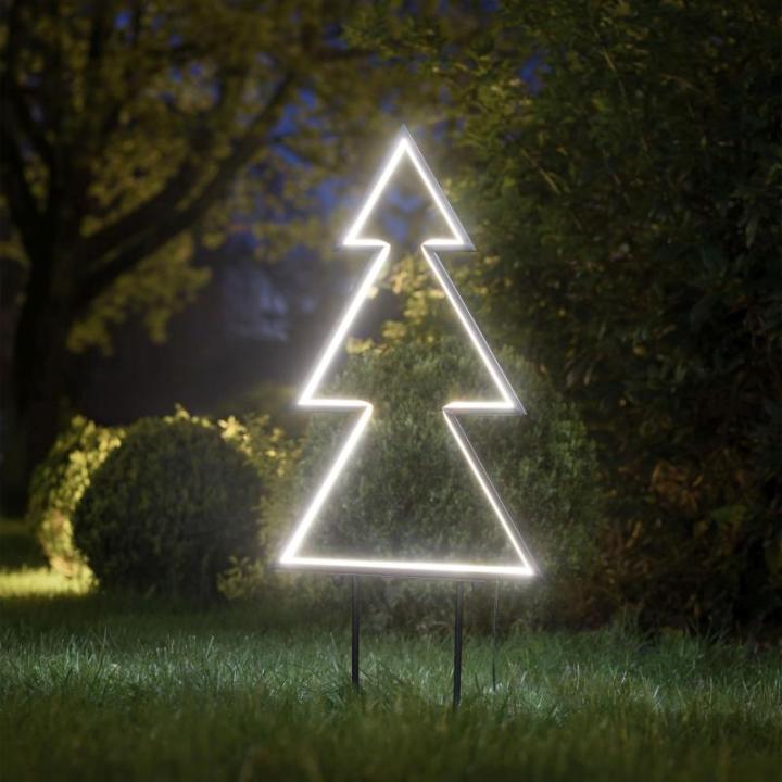 LED-Baum 240 LEDs, 65,5 cm hoch, mit Bodenstecker, Tannenbaum Outdoor M