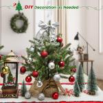 Mini-kunstkerstboom, 45 cm, kleine groene kerstboom, tafel, dennenboom, PE kerstboom voor kerstdecoratie