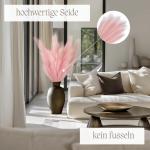 Kunstpampasgras, kleur roze, 5 stelen, 100 cm lengte, kunstpampasgras woonkamer, droogbloemen voor slaapkamer, bruiloft, boho decoratie