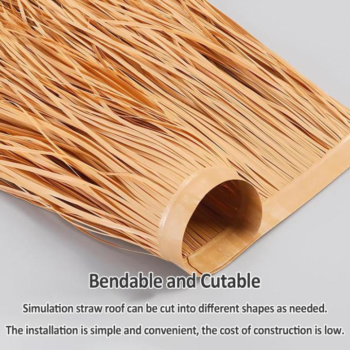 Künstliches Strohdach, Künstliche Mexikanische Strohrolle, Künstliche Palmenstrohrollen, Kunststoff Gefälschtes Strohdach, Simulation Strohfliese, Für Garten Pavillon Holzhaus