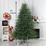 Künstlicher Weihnachtsbaum aus hochwertiger Fichte, 2,44 m, für Zuhause, Büro, Partydekoration, mit 1620 Zweigspitzen, einfacher Aufbau, Metallscharniere und Faltbarer Basis, 2,