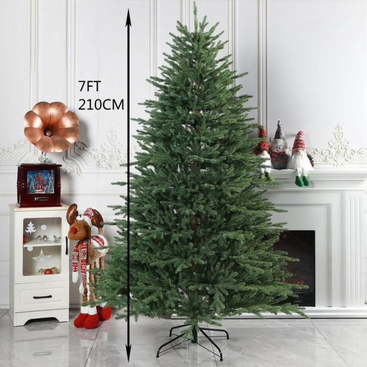 Künstlicher Weihnachtsbaum aus hochwertiger Fichte, 2,44 m, für Zuhause, Büro, Partydekoration, mit 1620 Zweigspitzen, einfacher Aufbau, Metallscharniere und Faltbarer Basis, 2,