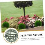 12 STK Blumenarrangement Hochzeitsdekoration hochzeits Dekoration gartendeko Buchsbaum Fälschung Gefälschte Pflanzen blumenständer Grasrahmengestell Kugelblumenhalter Plastik Gr