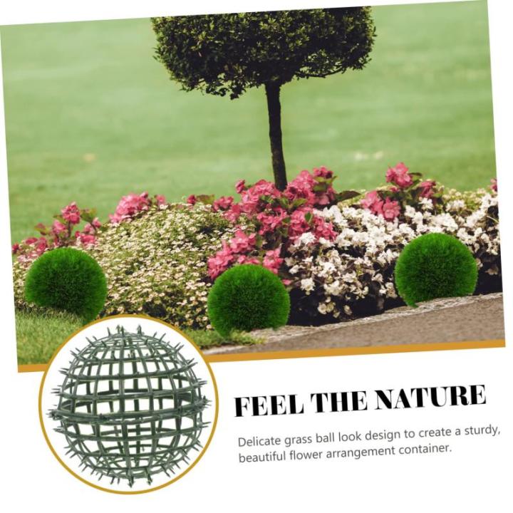 12 STK Blumenarrangement Hochzeitsdekoration hochzeits Dekoration gartendeko Buchsbaum Fälschung Gefälschte Pflanzen blumenständer Grasrahmengestell Kugelblumenhalter Plastik Gr