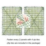 Kunstbloemen wanddecoratie 60 x 40 cm, voor thuis, feest, bruiloft, decoratie, (kleur: 16 stuks)