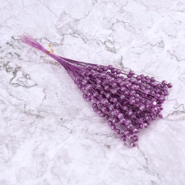 150 Stück Künstliche Weihnachtsbeeren-Picks, Glitzernde Beerenzweige für Winter, Weihnachten, Küche, Party, Tafelaufsatz, Blumendekoration (4)