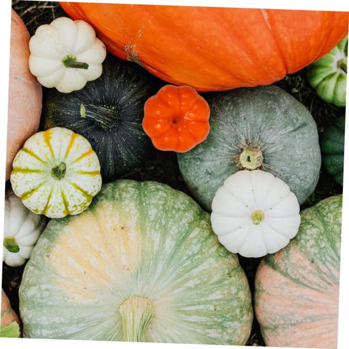400 STK Kürbis Dekoration Halloween-miniaturen Halloween-tischdekorationen Orangefarbenes Dekor Dekorative Kürbisse Falsches Obst Künstlicher Herbstkürbis Fälschung Zinn Pu-kl