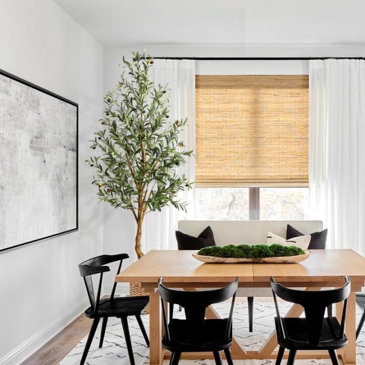 Olijfboom, kustplanten, 180 cm, grote kustelijke olijfboom in pot, kunstboom als echt, met natuurlijke houten stam en vruchten, voor woonkamer, slaapkamer, kantoor, decoratie