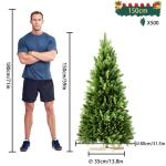 Kunstkerstboom 150 cm premium dennenboom kunstgroen PVC, levensechte spuitgietelementen, edelspar snel op te bouwen, brandbaar, incl. kerstboomstandaard (1,5 m)