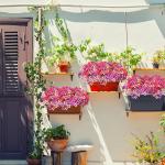 9 stuks voor buiten, 3 kleuren, UV-bestendige , weerbestendig, boeket, bloemboeket, bloemenarrangement voor tuin, balkon, raam, huis, feestdecoratie