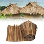 Künstliche Strohrolle Tiki-Bar-Dach, Synthetisches Strohdach Strand-Hawaii-Party, DIY-Strohrolle Gartenzaun Für Tiki-Bar, Hütte, Terrasse(0.5x1m)