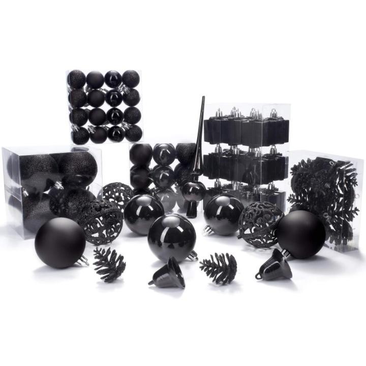 Set met boompiek, 101-delig, kerstboomversiering