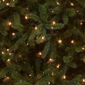 7Ft Vorbeleuchteter künstlicher Weihnachtsbaum aus voller Tanne, Weihnachtsdekoration mit Zweigspitzen, Einfache Montage, Zusammenklappbarer Metallständer,XL