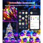 Smart lichtketting 40 m 400 LED kerstboom - app-gestuurde verlichting voor Kerstmis met 16 miljoen RGB-kleuren LED-lampjes
