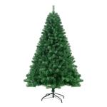 Kunstkerstboom 180 cm (diameter ca. 105 cm), 1,8 m kunstmatige groene dennenboom met 1000 takken, verwijderbaar inklapbaar en moeilijk ontvlambaar, kerstboom met metalen standaard 