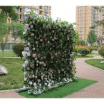 Blumen-Wandpaneel-Set, Künstlicher Wandblumen-Hintergrund, 3D-Seiden-Hortensien-Rosen-Blumenpaneel Für Fotohintergrund, Zuhause, Party, Hochzeit, Hintergrunddekoration(3M*3M)
