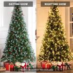 Kunstkerstboom, 180 cm, kunstdennenboom, met 1200 takken, incl. standaard voor kerstboom, kerstboom