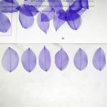 50 stuks kunstbladeren, decoratie, kunstbladeren, slinger, knutselen, droge bladeren, gedroogde bladeren, gebruikt voor doe-het-zelf handwerk, scrapbook, kaarten maken (paars)