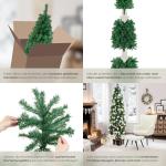 Künstlicher Weihnachtsbaum, naturgetreu, Weihnachtsbaum mit biegsamen Zweigen, voluminöses Nadelkleid, pflegeleicht, stabil, einfacher Aufbau, Tannenbaum künstlich als Weihnacht