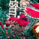 Rode kardinaal, kerstboomdecoratie, vogelknutselset voor boom, huis, tuin, feestdecoraties in de open lucht (B1-10 stuks Cardinal)