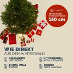 Kerstboom 310 Tips Metalen Voet 150 cm PVC Dichte Takken Kunstkerstboom kerstmis Groen