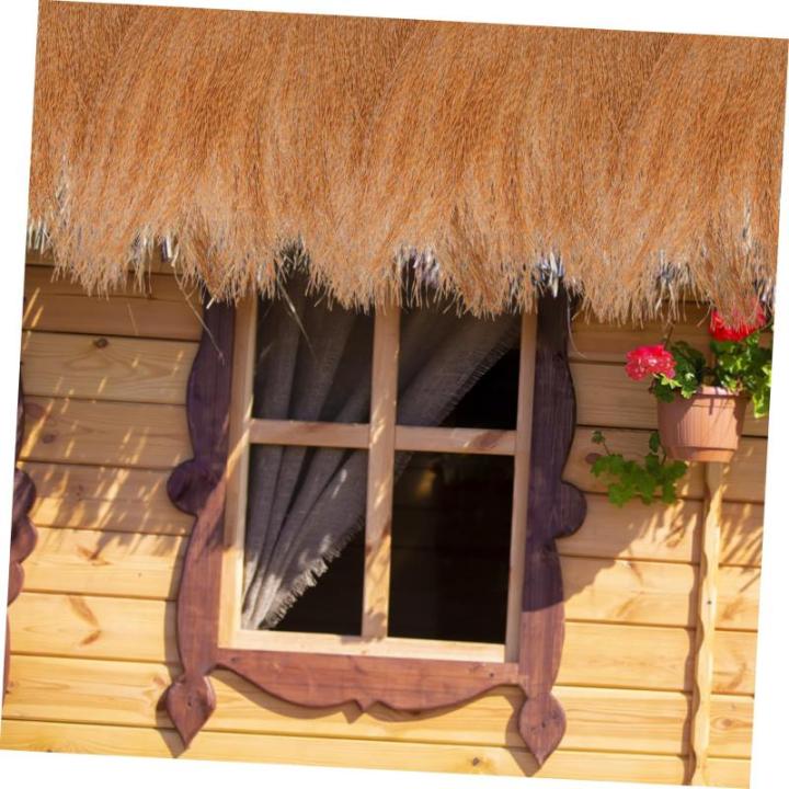 4 Stück Simuliertes Stroh Rasendekor Nachahmung Von Strohdach DIY Dach Mexikanisches Strohdach Landschaftsbau Strohdach Dekor Simulation Strohdach Für Garten Künstliches