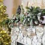 Onbreekbare doorzichtige plastic van 60 mm met glitterschilderij, transparant, doorzichtige kristallen , kerstboomdecoraties (30 stuks, champagne)
