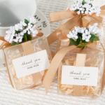 144 stuks , stofblaadjes om te knutselen, , kleine decoratie, bloemen, stofblad met bladeren, bloemenstempel, stoffen bloemen voor bruiloft, feest, uitnodiging, gastgeschenk, wit