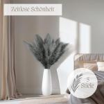 Kunstmatig pampasgras, groot, kleur grijs, 5 stelen, 100 cm lengte, kunstmatig pampasgras woonkamer, droogbloemen voor slaapkamer, bruiloft, boho-decoratie
