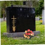 4 bundels begraafplaatsbloemen voor graf, sinaasappel, cemetery-bloemen voor graf, kunstrozen voor graven, 12 bloemkoppen, zijden gedenkbloemen voor graf, kunstbloemen 11,8